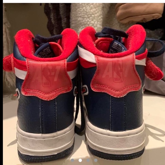 Nike Air Force Mid Red, White, and Blue - Picture 2 of 4